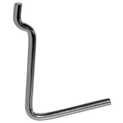 GANCIO UNCINO ACCIAIO X PANNELLO ESPOSITIVO - CROMATO N° 6 MM 38X53