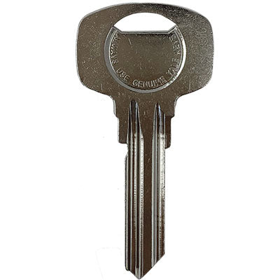 CHIAVE PIATTA YALE 1008 DX 5 PERNI ORIGINALE - OTTONE NICHELATO