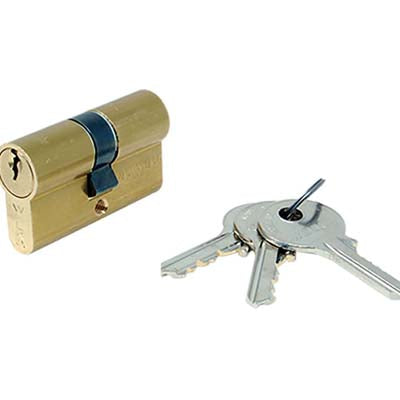 CILINDRO SAGOMATO 700 WELKA - OTTONE CHIAVI 3 CAMMA DIN MM 60 27+33