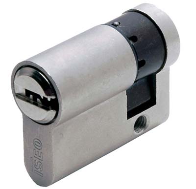 MEZZO CILINDRO SAGOMATO R6 PLUS ISEO - OTT.CROM.SATIN CHIAVI 5 MM 40 30+10