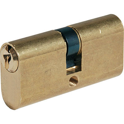 CILINDRO OVALE 2302 IBFM - OTTONE CHIAVI 3 MM 54 27+27 KA