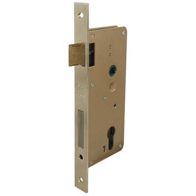SERRATURA LEGNO INFILARE 200 ISEO - B.Q OTTONATO F.MM 22 F.SAGOM M2+SCR+Q8 E.MM 25