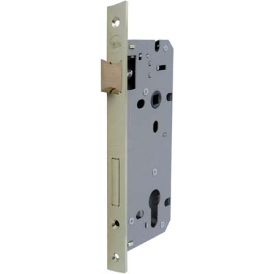 SERRATURA LEGNO INFILARE 52X YALE - B.Q OTTONATO F.MM 22 F.SAGOM M2+SCR+Q8 E.MM 60