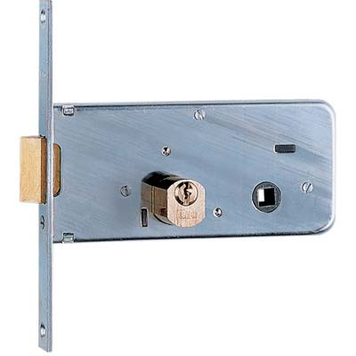 SERRATURA METALLO INFILARE 712 ISEO - B.Q ZINC F.MM 16 C.SFACC M2+SCR H.MM 64 E.MM 60