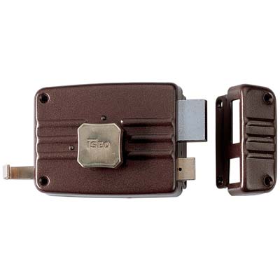 SERRATURA LEGNO APPLICARE 400 ISEO - C.STACCATO M3+TIRANTE+POMOLO E.MM 60 DX