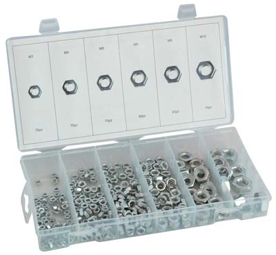 DADO ESAGONALE ZINCATO IN KIT SELF HAND - M 3/10 CF=PZ 300