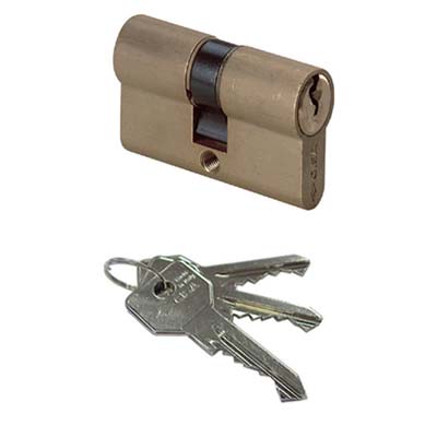 CILINDRO SAGOMATO 0G300 CISA - OTTONE CHIAVI 3 CAMMA DIN MM 70 35+35