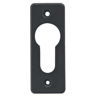 MOSTRINA RETTANGOLARE FORO SAGOMATO 06012 01 CISA - NYLON NERO MM 60X23