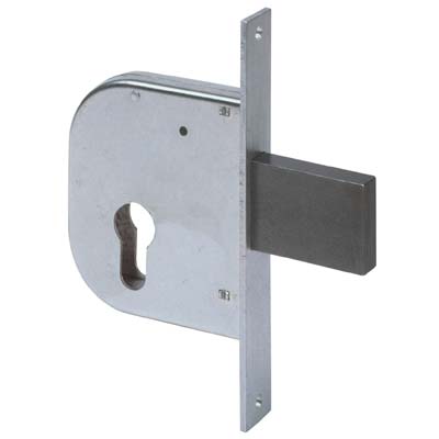 SERRATURA CANCELLO INFILARE 42022 CISA - B.Q ZINC F.MM 22 F.SAGOM M2+SCR E.MM 50