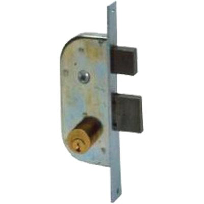 SERRATURA CANCELLO INFILARE 42510 CISA - B.Q ZINC F.MM 22 C.TONDO M2+SCR+Q8 E.MM 50