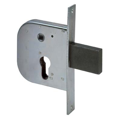 SERRATURA CANCELLO INFILARE 42312 CISA - B.Q ZINC F.MM 22 F.SAGOM M1+SCR+Q8 E.MM 50
