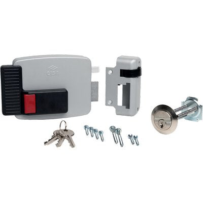 SERRATURA LEGNO APPLICARE ELETTRICA 11610N CISA - VERN C.STACCATO+SCR+PULSANTE E.MM 50/80 DX