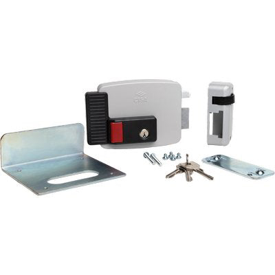 SERRATURA METALLO APPLICARE ELETTRICA 11731N CISA - ZINCATA C.TONDO FISSO+SCR+TETT E.MM 50/80 DX