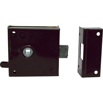 SERRATURA LEGNO APPLICARE 189 BONAITI - Q6+SCR+BLOCCO E.MM 35 DX