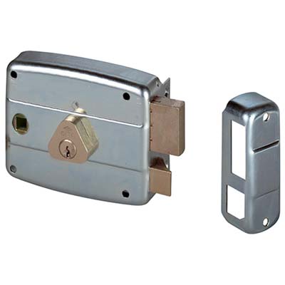 SERRATURA LEGNO APPLICARE 50571 CISA - C.TONDO FISSO M2+Q8 E.MM 60 DX