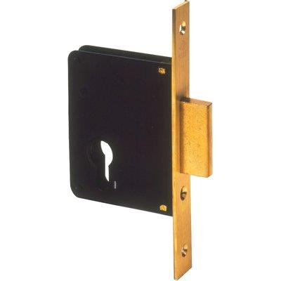 SERRATURA LEGNO INFILARE 52310 CISA - B.QUADRO OTTONATO F.MM 22  F.SAGOM M2 E.MM 50