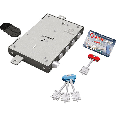 SERRATURA METALLO APPLICARE 2401 SECUREMME - DM M4 TRIPL+SCR IP.MM 28 E.MM 63 DX/SX