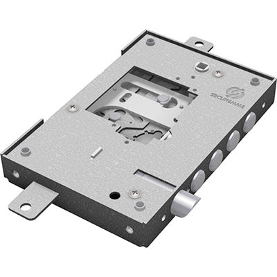SERRATURA METALLO APPLICARE NUDA 2500 SECUREMME - S/CUORE TRIPL+SCR IP.MM 28 E.MM 63 DX