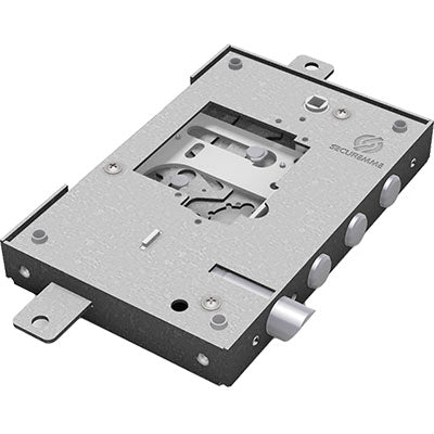 SERRATURA METALLO APPLICARE NUDA 2500 SECUREMME - S/CUORE TRIPL+SCR IP.MM 37 E.MM 63 DX