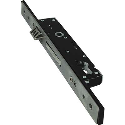 SERRATURA MONTANTE INFILARE 1400S OMEC - B.Q INOX F.MM 25 F.SAGOM M1 SCR+Q8 E.MM 30