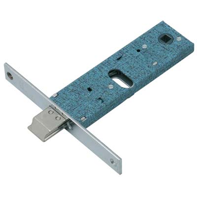 SERRATURA METALLO INFILARE 390 OMEC - B.Q NICH F.MM 16 F.OVALE M1+SCR H.MM 44 E.MM 60