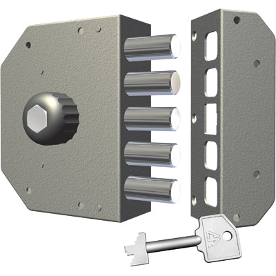SERRATURA LEGNO APPLICARE 3000 CR - C.POMPA M4+POMOLO E.MM 60 DX