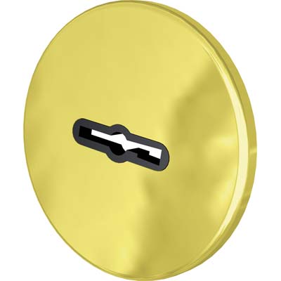 MOSTRINA TONDA DOPPIA MAPPA 30 CR - OTTONE MM 60