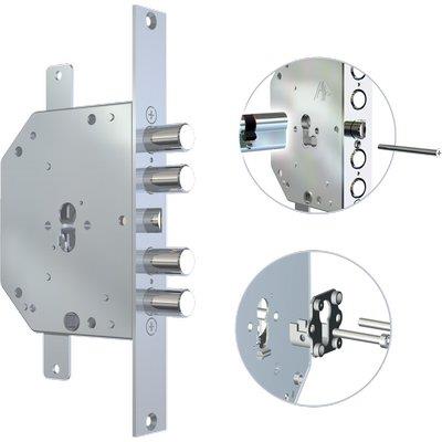 SERRATURA METALLO INFILARE 2151 PEN/FL CR - F.SAGOM M2 TRIPL+SCR IP.MM 28 E.MM 60 SX