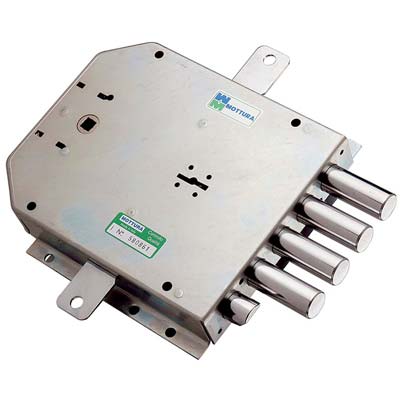 SERRATURA METALLO APPLICARE 50555 MOTTURA - DM M4 TRIPL+SCR IP.MM 25 E.MM 60 DX