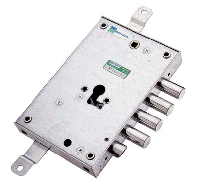 SERRATURA METALLO APPLICARE 85571 MOTTURA - F.SAGOM M2 TRIPL+SCR IP.MM 28 E.MM 63 SX