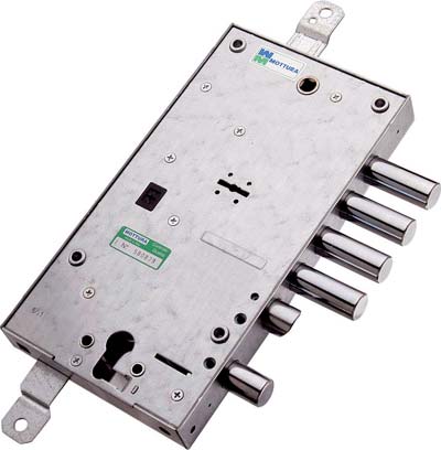 SERRATURA METALLO APPLICARE 54597 MOTTURA - DM+F.SAGOM M4 TRIPL+SCR IP.MM 28 E.MM 63 DX