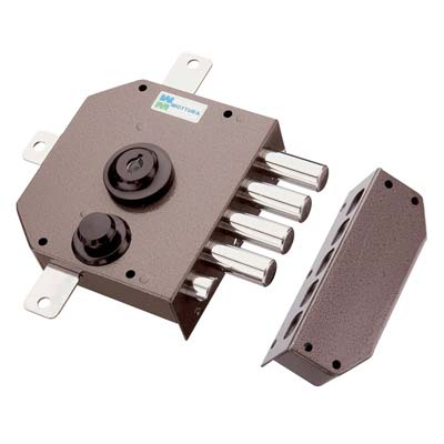 SERRATURA LEGNO APPLICARE 30650 MOTTURA - C.POMPA M4 QUINT+SCR E.MM 60 SX