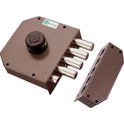 SERRATURA LEGNO APPLICARE 30611 MOTTURA - C.POMPA M4+SCR +POMOLO E.MM 63 DX