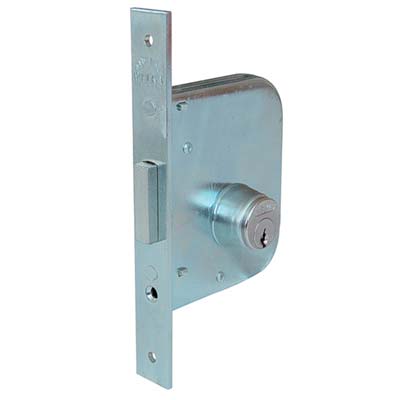 SERRATURA CANCELLO INFILARE 062450 WELKA - B.Q ZINC F.MM 22 C.TONDO M2 E.MM 45