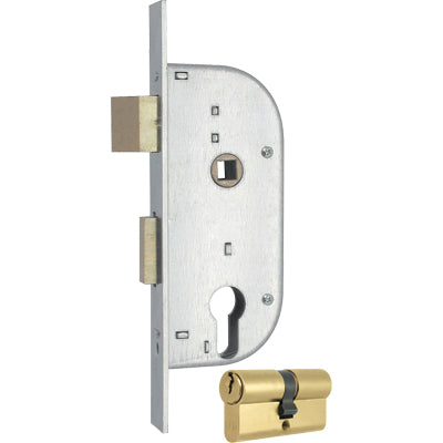 SERRATURA CANCELLO INFILARE 148 MG - B.Q ZINC F.MM 20 F.SAG M2+SCR+Q8 E.MM 32 CF=PZ 2
