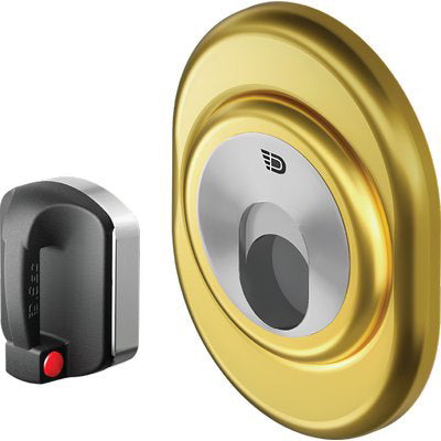DEFENDER MAGNETICO MRM500F REGOLABILE HAND DISEC - INOX OTTONE LUCIDO F.S I.MM 38 D.MM 50 H.MM 14- 25