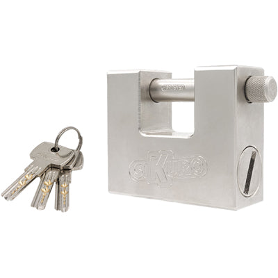 LUCCHETTO ANTISCASSO SSU-84 ILSA - ACCIAIO CARBONITRURATO CROMATO CHIAVI 3 MM 84
