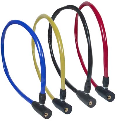 ANTIFURTO FUNE BICI-MOTO 304 ILSA - ACCIAIO MM 8 CM 65