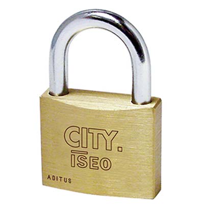 LUCCHETTO ADITUS KA ISEO - OTTONE ARCO CROMATO CHIAVI 2 MM 30