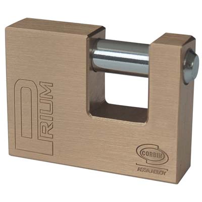 LUCCHETTO RETTANGOLARE YALE/CORBIN - OTTONE CHIAVI 2 MM 90
