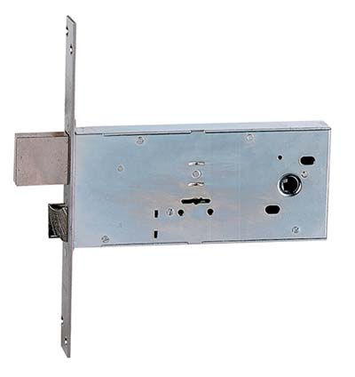 SERRATURA METALLO INFILARE 981 ISEO - B.Q ZINC F.MM 25 DM M4+SCR H.MM 82 E.MM 90