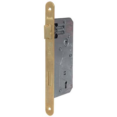 SERRATURA PATENT B.TONDO OTTONATO 040T BONAITI - I.MM 90 F.MM 22 E.MM 40