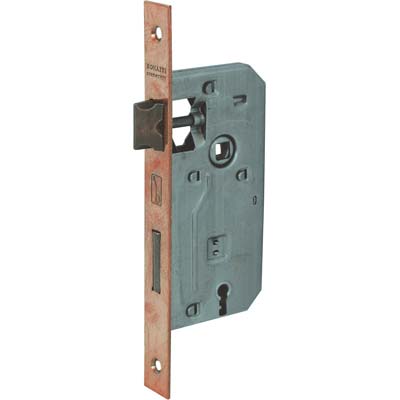 SERRATURA PATENT B.QUADRO BRONZATO 042P BONAITI - I.MM 70 F.MM 22 E.MM 50