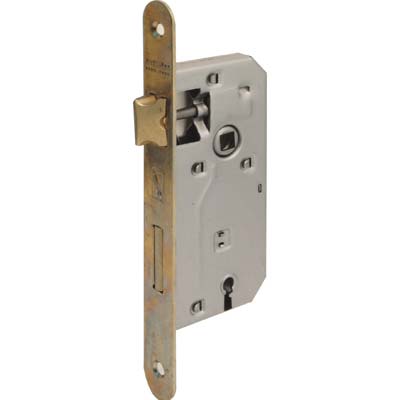 SERRATURA PATENT B.TONDO OTTONATO 042T BONAITI - I.MM 70 F.MM 22 E.MM 60
