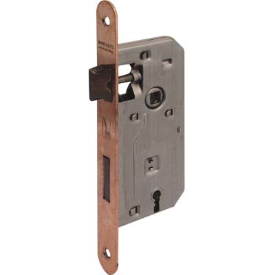 SERRATURA PATENT B.TONDO BRONZATO 042T BONAITI - I.MM 70 F.MM 22 E.MM 40