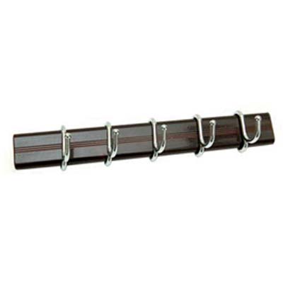 APPENDITUTTO ADESIVO MINI - ALLUMINIO GANCI POSTI 5 CM 25 NOCE CROMO LUCIDO