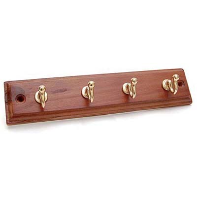 GANCIO A MURO CLASSIC - LEGNO NOCE ACCIAIO ORO POSTI 4