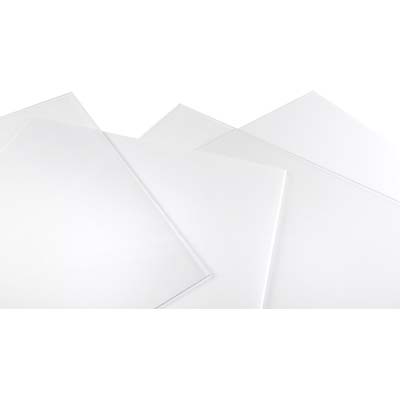 VETRO SINTETICO RIGIDO - POLISTIROLO TRASPARENTE CM 100X100 S.MM 2,5
