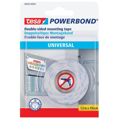 NASTRO BIADESIVO UNIVERSALE POWERBOND 58565 TESA - MM 19 ML 1,5