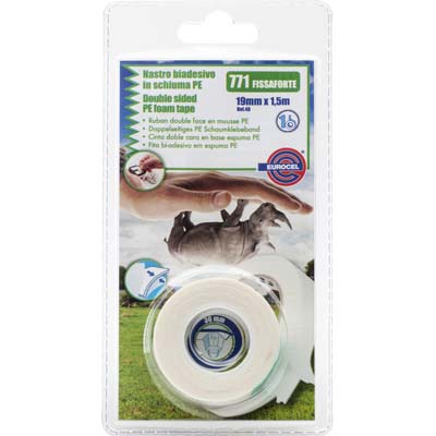 NASTRO BIADESIVO 771 FISSAFORTE EUROCEL - MM 19 ML  1,5